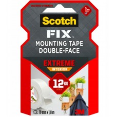 3M TAŚMA MONTAŻOWA SCOTCH FIX EXTREME INTERIOR 19mm x 1,8m 12kg
