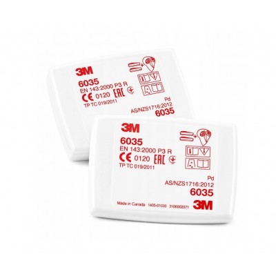 Filtr cząstek stałych 3M 6035 przeciwpyłowy P3 - 2 szt. Filtry