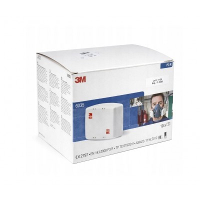 Filtr cząstek stałych 3M 6035 przeciwpyłowy P3 - 2 szt. Filtry Filtr cząstek stałych 3M 6035 przeciwpyłowy P3 - 2 szt. Filtry