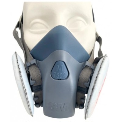 ZESTAW 3M MASKA 7502 / 7503 P&Oacute;ŁMASKA + FILTRY 3M 2135 (2 szt.) Maski