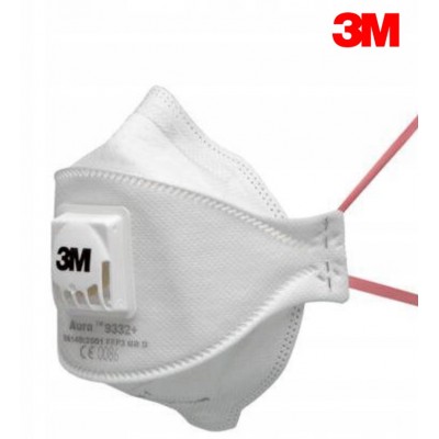 3M MASKA Aura 9332+ FFP3 PRZECIWPYŁOWA P&Oacute;ŁMASKA FILTRUJĄCA PREMIUM Maski FFP3