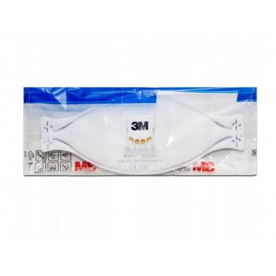 3M MASKA Aura 9332+ FFP3 PRZECIWPYŁOWA P&Oacute;ŁMASKA FILTRUJĄCA PREMIUM Maski FFP3