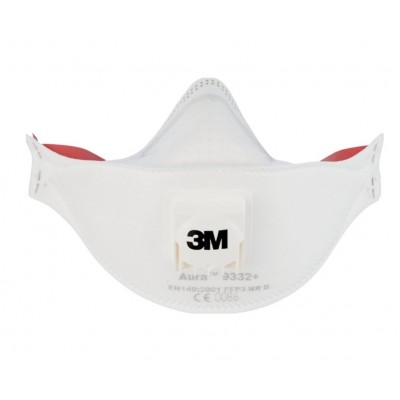 3M MASKA Aura 9332+ FFP3 PRZECIWPYŁOWA P&Oacute;ŁMASKA FILTRUJĄCA PREMIUM Maski FFP3