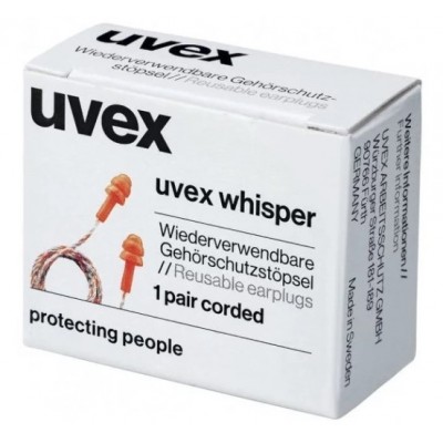 UVEX WHISPER 2111.201 WKŁADKI PRZECIWHAŁASOWE ZATYCZKI NA SZNURKU Ochrona słuchu