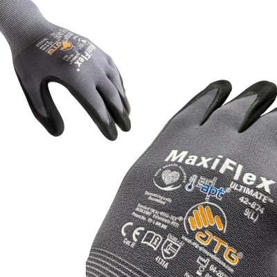 Rękawice robocze ATG MAXIFLEX ULTIMATE 42-874 ultra lekkie i wytrzymałe