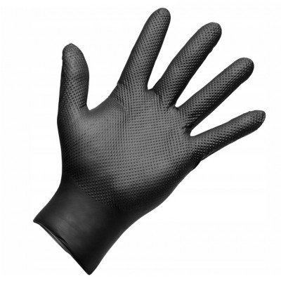 RĘKAWICE JEDNORAZOWE NITRYLE APP QUARTZ Q-GRIP ROZMIAR (9-L / 10-XL) 25 par Rękawice i ochrona dłoni