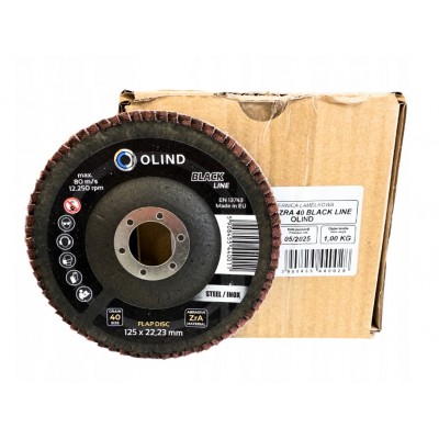Lamelka OLIND BLACK LINE 125 x 22,23 ZIRKON ZR40 tarcza listkowa Tarcze tnące