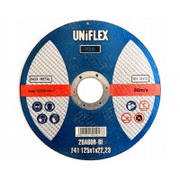 TARCZA DO CIĘCIA METALU INOX UNIFLEX PRO 125x1x22,23 mm (20A60R-BF) TNĄCA